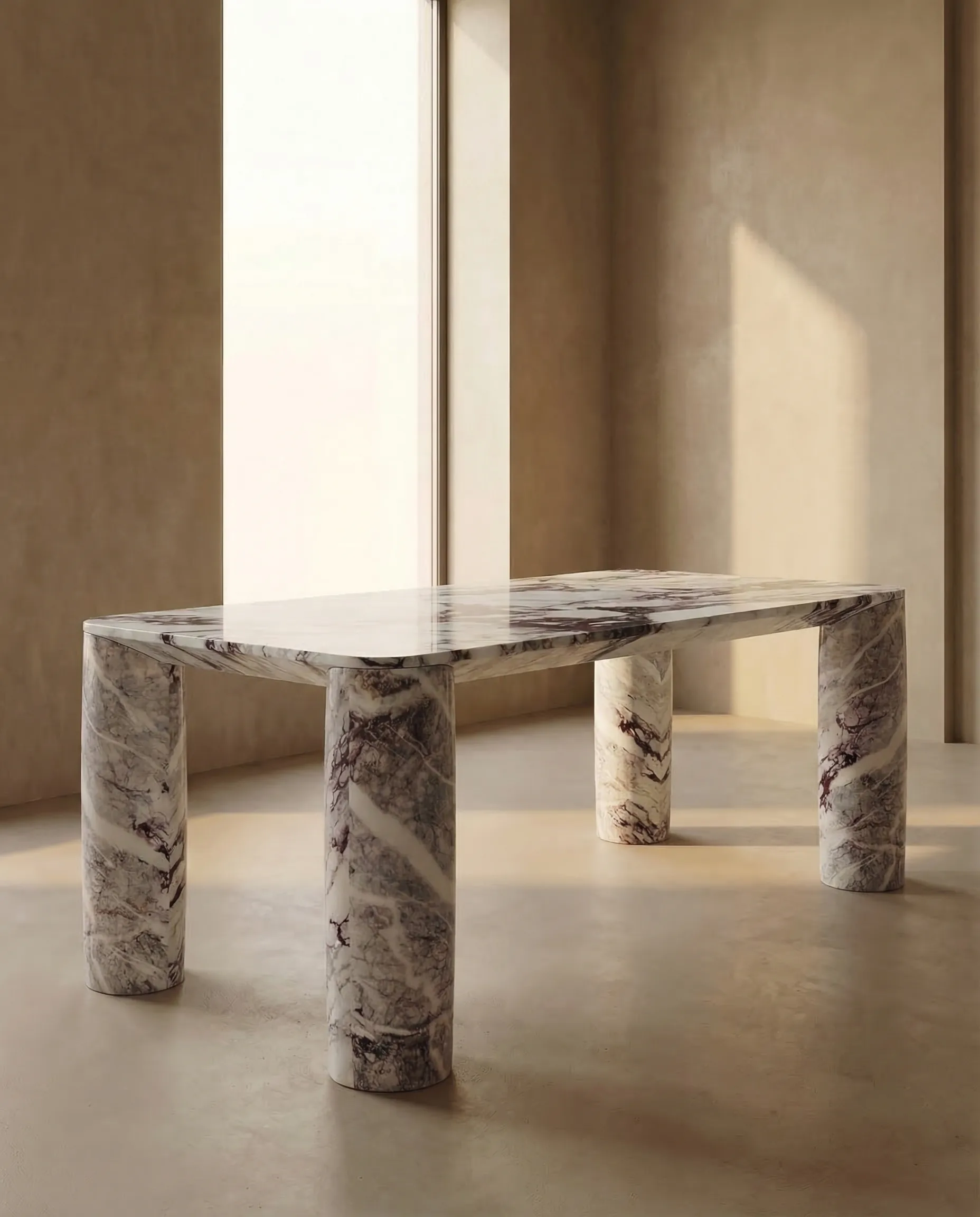 Levante in Calacatta Viola marble